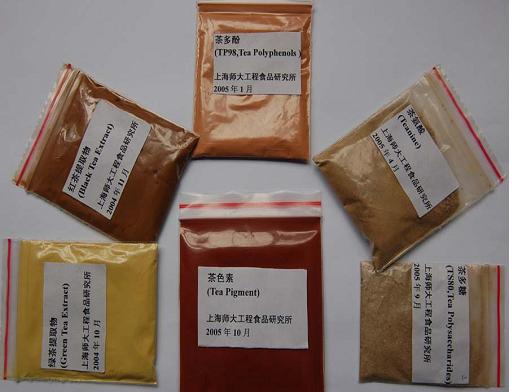 研製的系列茶葉深加工產品